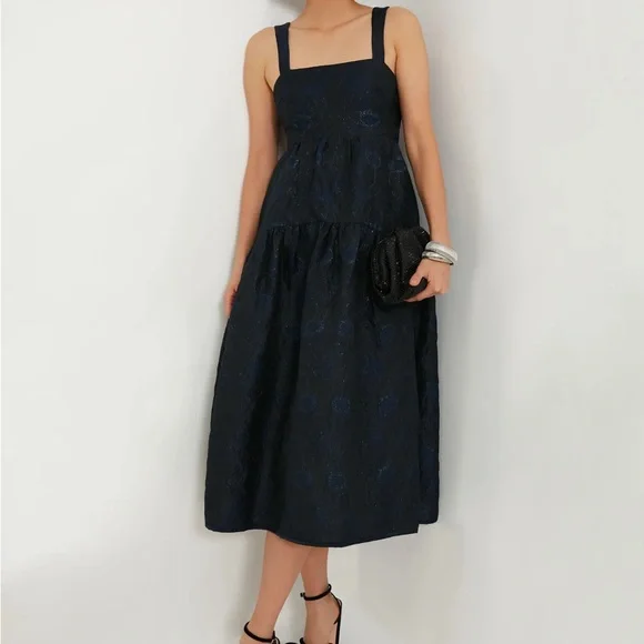 Tuckernuck | Dresses | En Saisonblack Navy Jacquard Victoria Midi Dress | Poshmark Tuckernuck | Dresses | En Saisonblack Navy Jacquard Victoria Midi Dress | Poshmark